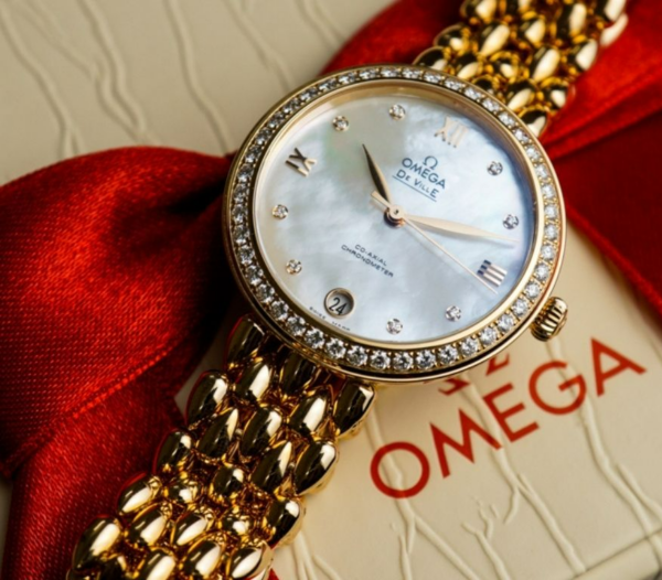 Đồng Hồ Omega De Ville 'Gold Diamond' 424-55-33-20-55-007 - Ảnh 2