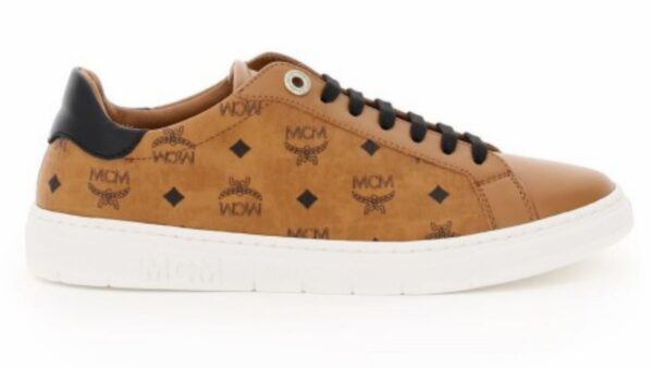 Giày Mcm Terrain Visetos Cognac MESAAMM17-CO