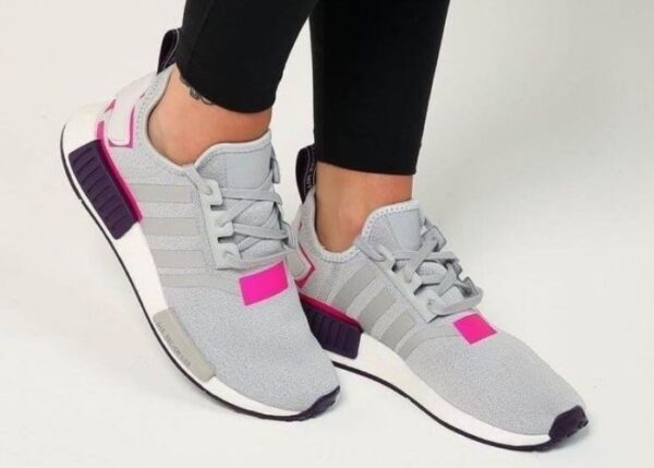 Giày Adidas NMD R1 Grey Two Shock Pink BD8006 - Ảnh 4