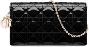 Tui Dior Lady Dior Pouch 'Black Patent Cannage Calfskin' S0204OVRB-M900