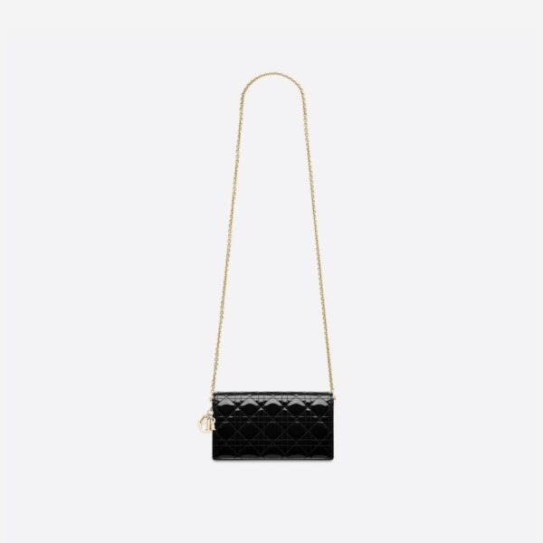 Tui Dior Lady Dior Pouch 'Black Patent Cannage Calfskin' S0204OVRB-M900