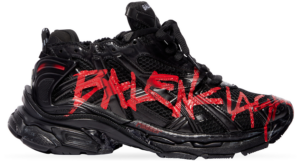 Giay Balenciaga x Adidas Runner Graffiti 'Black' 677403-W3RBQ-1060
