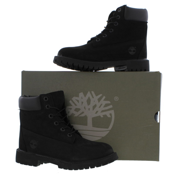 Giày Timberland 6 Inch Premium Junior 'Black' TB012907 - Ảnh 3