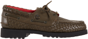 Giay Timberland Woven Leather 3-Eye Lug 'Supreme Olive'