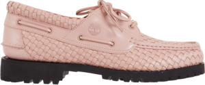 Giay Timberland Woven Leather 3-Eye Lug 'Supreme Pink'
