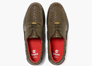 Giay Timberland Woven Leather 3-Eye Lug 'Supreme Olive'