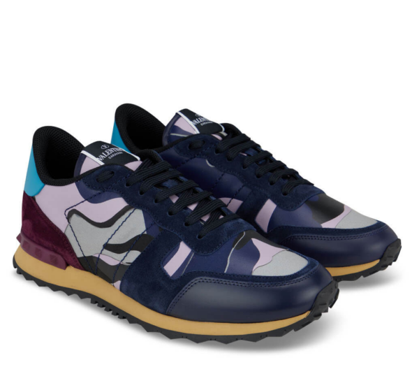 Giày Valentino Garavani Men Blue Leather Sneakers VY0S0723TCCE77 - Ảnh 2