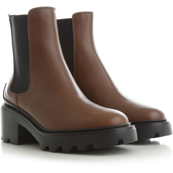 Giày Tod's Woman Brown Boots in Leather XXW08D0EA10D9042S801 - Ảnh 3