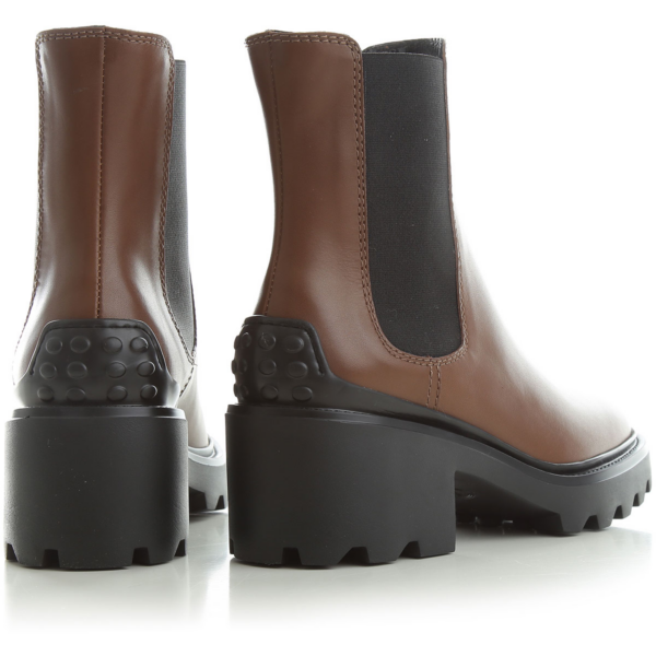 Giày Tod's Woman Brown Boots in Leather XXW08D0EA10D9042S801 - Ảnh 4