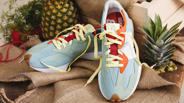 Giày New Balance Todd Snyder x 327 'Farmers Market Pack Pineapple' MS327TSB - Ảnh 3