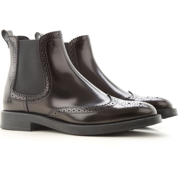 Giày Tod's Wmns Black Ankle Boots in Leather XXW60C0DE30AKT35B999 - Ảnh 3