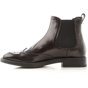 Alternative view of Giày Tod's Wmns Black Ankle Boots in Leather XXW60C0DE30AKT35B999
