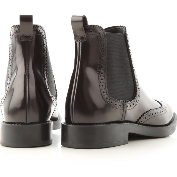 Giày Tod's Wmns Black Ankle Boots in Leather XXW60C0DE30AKT35B999 - Ảnh 4