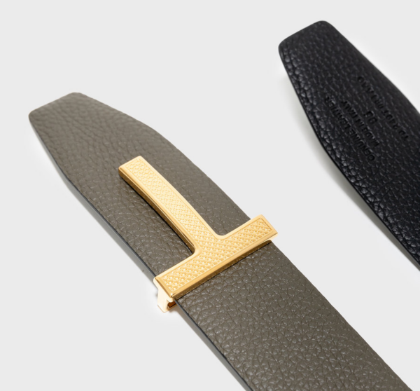 Thắt lưng Tom Ford Dark Olive Black T Belt TB249T-LCL050-C4924 - Ảnh 2