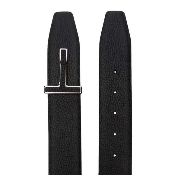 Thắt lưng Tom Ford Men's T Buckle Belt TB248P-LCL084-U9000 - Ảnh 2