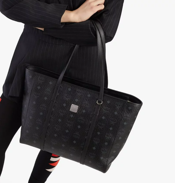 Túi MCM Toni Shopper in Visetos MWPAATN01BK001 - Ảnh 6