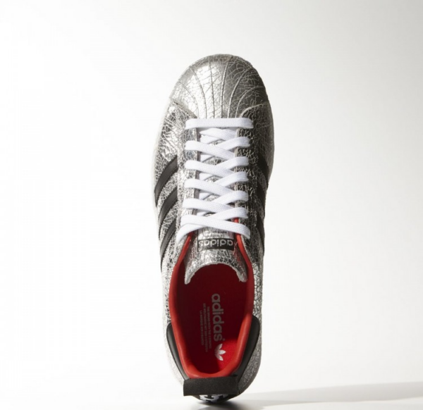 Giày Adidas Wmns x Topshop Superstar 80s 'Silver' S77437 - Ảnh 4