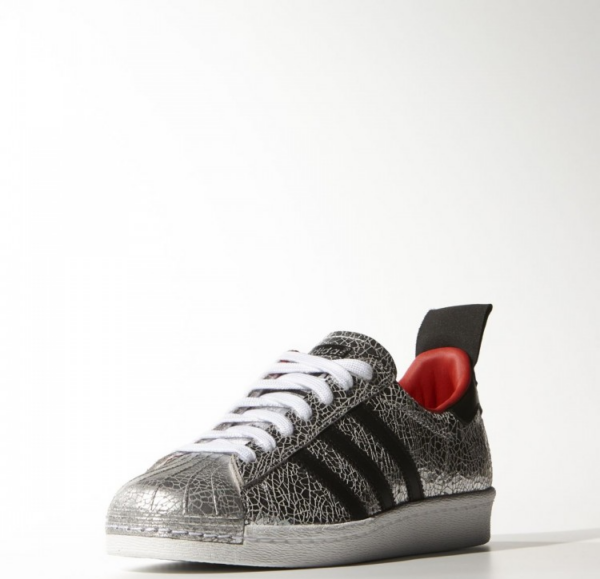 Giày Adidas Wmns x Topshop Superstar 80s 'Silver' S77437 - Ảnh 3