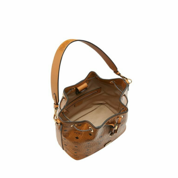 Túi MCM Small Drawstring Handbag MWD9SSE71CO001 - Ảnh 4