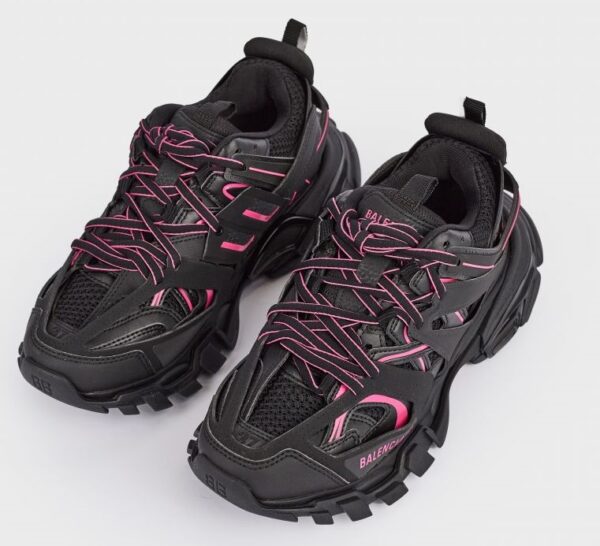 Giày Balenciaga Wmns Track Sneaker 'Black Neon Pink' 542436-W3AC2-1055 - Ảnh 3