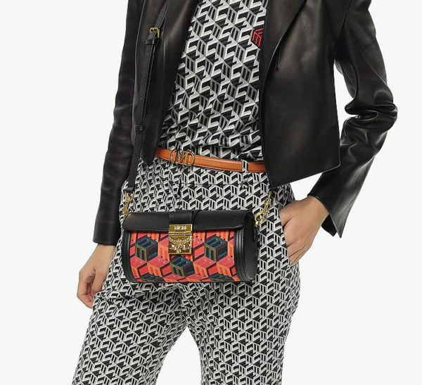 Túi MCM Tracy Crossbody in Cubic Monogram Jacquard MWRCSCK01MT001 - Ảnh 6