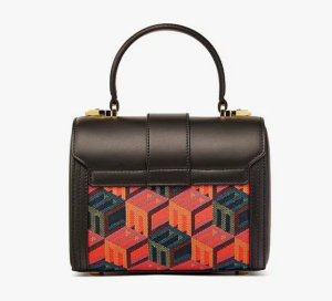 Alternative view of Túi MCM Tracy Satchel in Cubic Monogram Jacquard MWECSCK01MT001