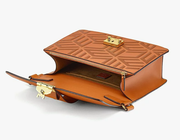 Túi MCM Tracy Shoulder Bag in Cubic Logo Leather MWSCSXT03CO001 - Ảnh 3