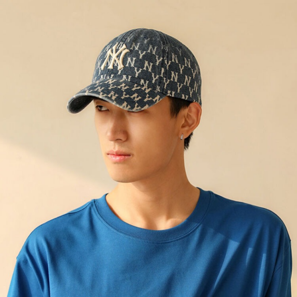 Mũ MLB Monogram Gradation Cap New York Yankees ‘Blue’ 32CPDA111-50U - Ảnh 2