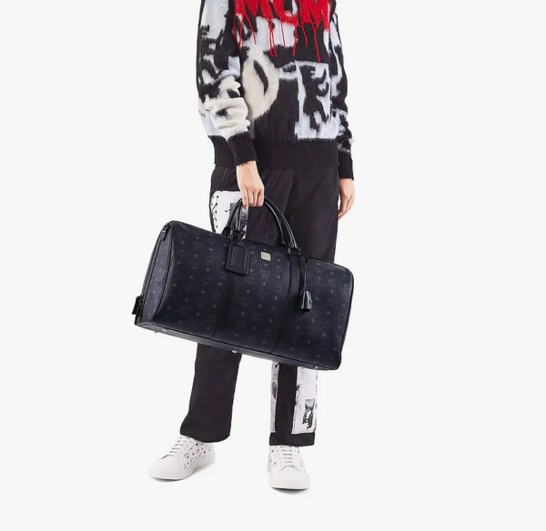 Túi MCM Traveler Weekender Bag in Visetos MMVAAVY02BK001 - Ảnh 5