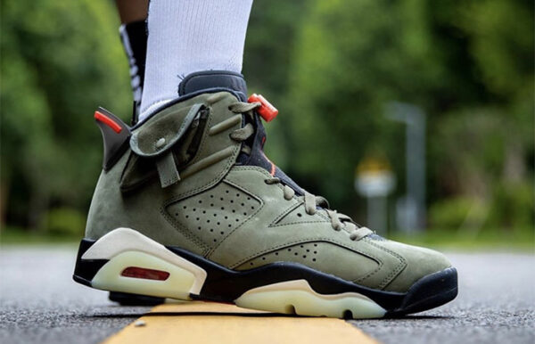 Giày Nike Travis Scott x Air Jordan 6 Retro 'Olive' CN1084-200 - Ảnh 3