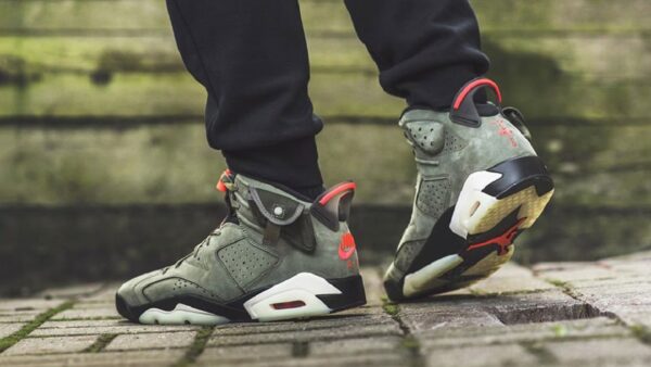 Giày Nike Travis Scott x Air Jordan 6 Retro 'Olive' CN1084-200 - Ảnh 4