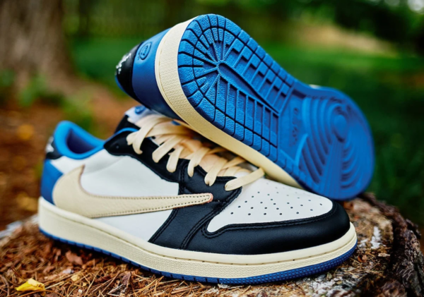 Giày Nike Fragment Design x Travis Scott x Air Jordan 1 Retro Low DM7866-140 - Ảnh 6