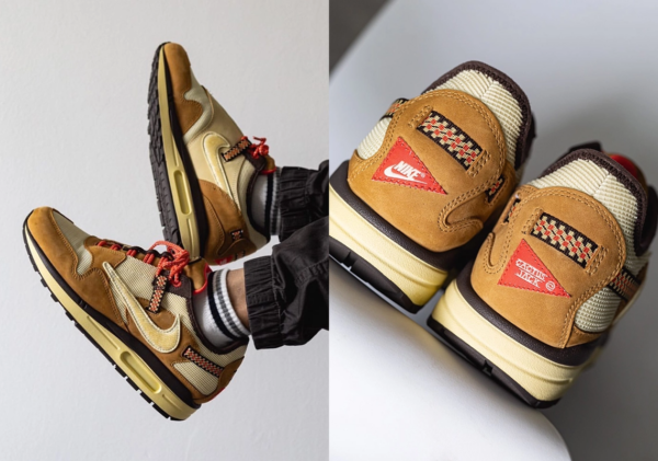 Giày Nike x Travis Scott Air Max 1 Cactus 'Wheat' DO9392-701 - Ảnh 3