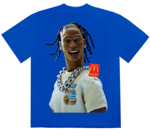Alternative view of Áo Travis Scott x McDonald's Action Figure Series III Tee Blue