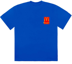 Áo Travis Scott x McDonald's Action Figure Series III Tee Blue
