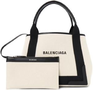 Tui Balenciaga Navy Cabas Small Tote Bag 'Ivory' 339933-210F3-9261
