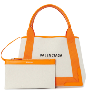 Tui Balenciaga Navy Cabas Small Tote Bag 'Ivory' 339933-2HH3N-9265