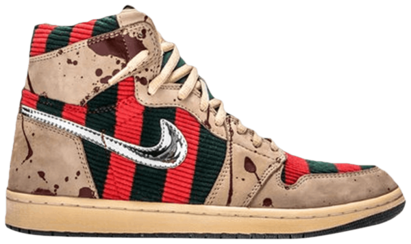 Giày Nike Shoe Surgeon x Air Jordan 1 High 'Freddy Krueger' Custom TSS-AJ1-FREDDY