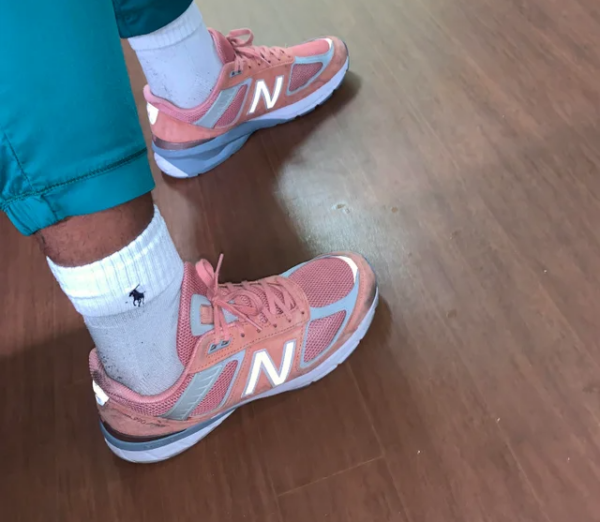 Giày New Balance 990v5 Made In USA 'Sunrise Rose' M990SR5 - Ảnh 3