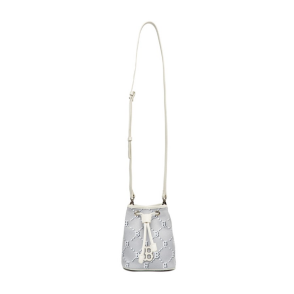 Túi MLB Monogram Mini Bucket Boston Grey 3ABMS022N-43GRS - Ảnh 4