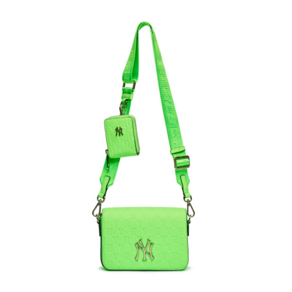 Túi MLB Mini Monogram Cross NY Yankees Green 3ACRS032N-50GNN - Ảnh 5