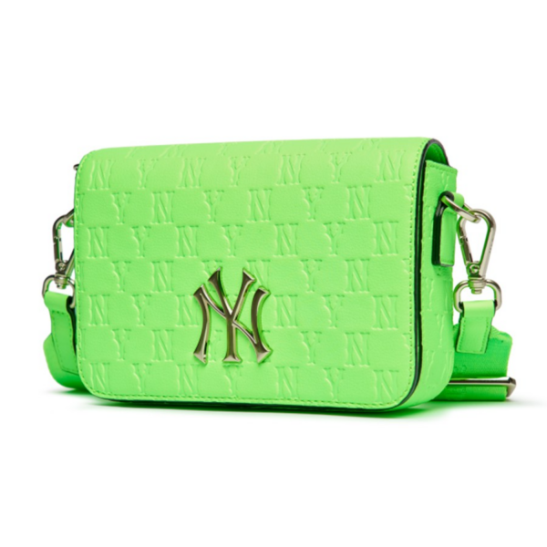 Túi MLB Mini Monogram Cross NY Yankees Green 3ACRS032N-50GNN - Ảnh 3