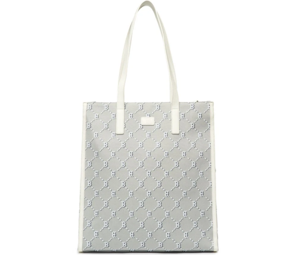Tui MLB Monogram Diamond Jacquard 'White Grey' 3AORM012N-43GRS