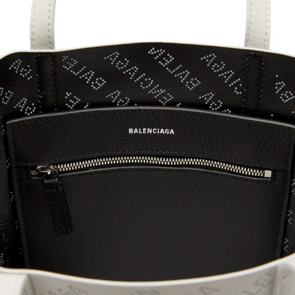 Tui Balenciaga Everyday 2x Small Logo Perforated Tote 'White' 551815-2VS3N-9062