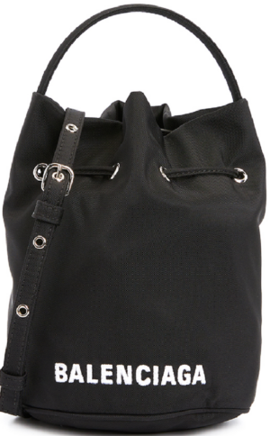 Tui Balenciaga Wheel Extra Small Drawstring Bucket Tote 'Black' 656682-H854N-1060