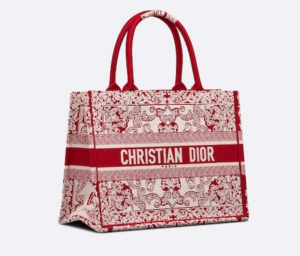 Tui Nu Dior Medium Dior Book Tote 'White Red' M1296ZMGA-M933
