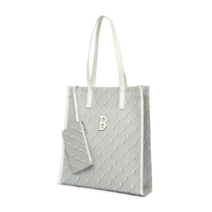 Tui MLB Monogram Diamond Jacquard 'White Grey' 3AORM012N-43GRS