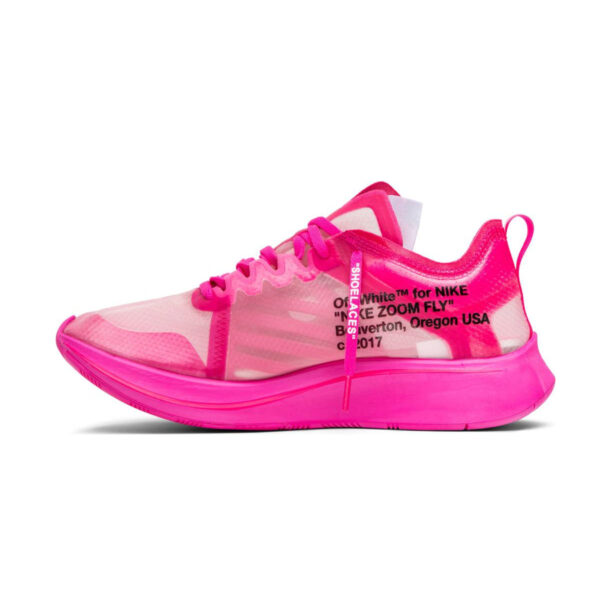 Giày Nike Off-White x Zoom Fly SP 'Tulip Pink' AJ4588-600 - Ảnh 12