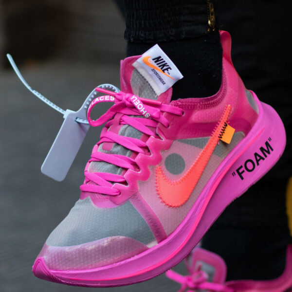 Giày Nike Off-White x Zoom Fly SP 'Tulip Pink' AJ4588-600 - Ảnh 3