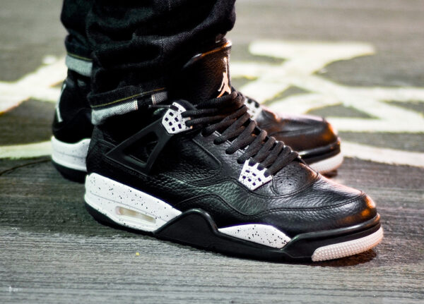 Giày Nike Air Jordan 4 Retro LS 'Oreo' 2015 314254-003 - Ảnh 6